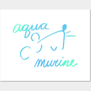 aquamurine Posters and Art